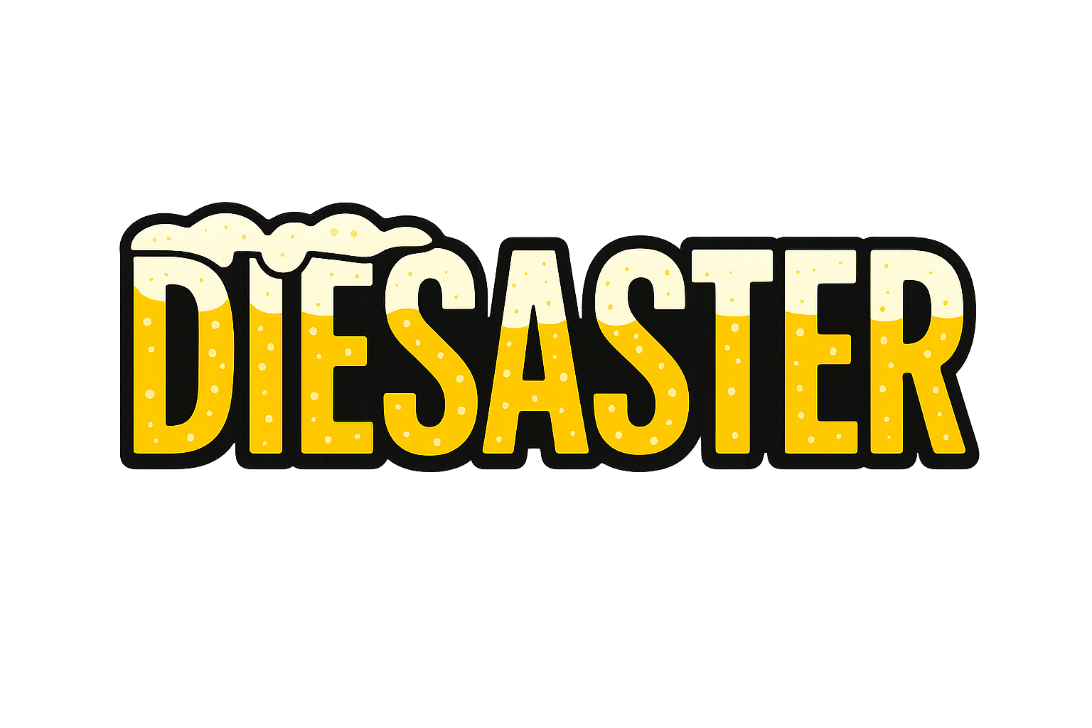 Diesaster social drinking game logo